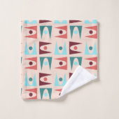 De hedendaagse vormen Turquoise, Rust Bad Handdoek (Wasdoekje)