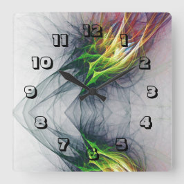 De hedendaagse vuurvlammen van het stadsvuur zijn  vierkante klok