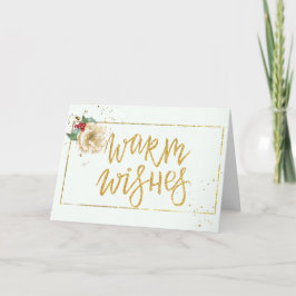 De hedendaagse Waterverf Magnolia Kerstmis Kaart