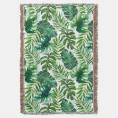 De hedendaagse Waterverf Tropisch laat Groen Deken (Voorkant Verticaal)
