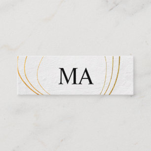 De hedendaagse Witte Textuur van het cirkelpatroon Mini Visitekaartje