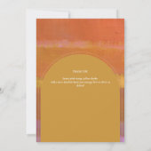 De hedendaagse Zonnevaste roze gestreept FOTO DANK Bedankkaart (Achterkant)