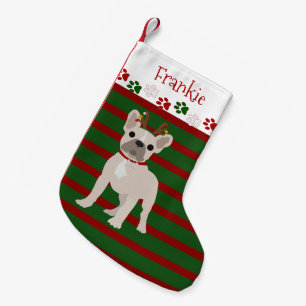 De heel Franse Bleekgele Kleur van de Buldog Kleine Kerstsok