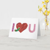 De heel hongerige rups | I Heart You Kaart (Gele Bloem)