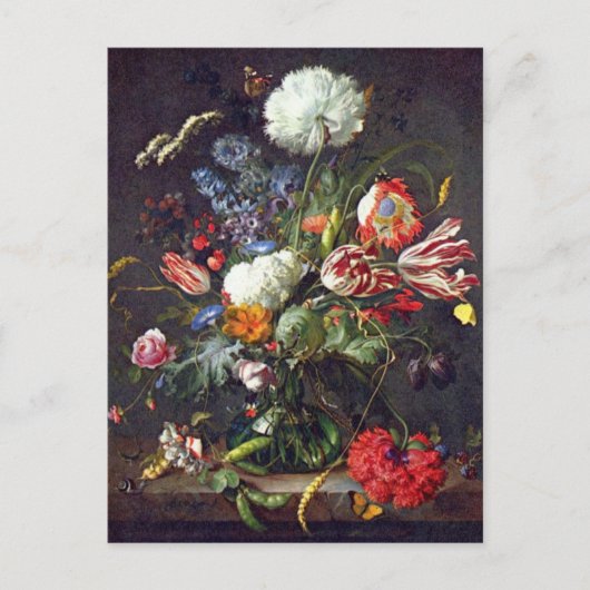 De Heem Flower Postcard Briefkaart (Voorkant)