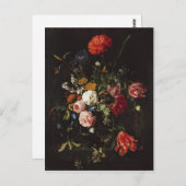 de Heem Flower Vase Painting Briefkaart (Voorkant / Achterkant)