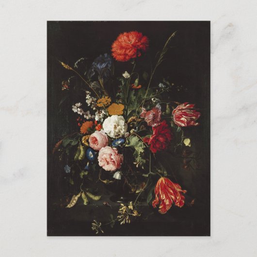 de Heem Flower Vase Painting Briefkaart (Voorkant)