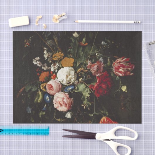 de Heem Flower Vase Painting Tissuepapier (Craft)