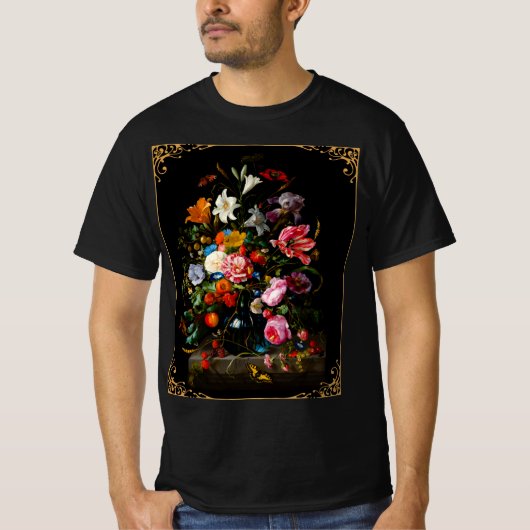 De Heem Mauritshuis Vaas van Bloemen schilderij Kl T-shirt (Voorkant)