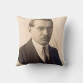 De heer 1920s Scientist Kussen (Achterkant)