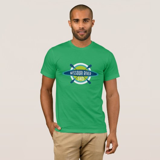 de heer 340 missouri river versie 5 t-shirt (Voorkant volledig)