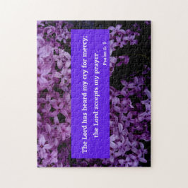 De Heer accepteert mijn gebeden psalm 6 Bijbelvers Legpuzzel