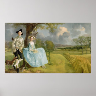 de heer Andrews en mevrouw Andrews, c.1748-9 Poster