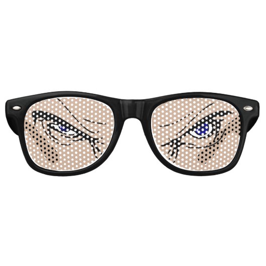 de heer Angry Retro Zonnebril (Voorkant)