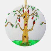 de heer Appletree kerstversiering Keramisch Ornament (Voorkant)