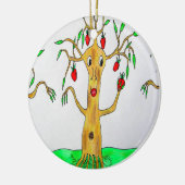 de heer Appletree kerstversiering Keramisch Ornament (Links)