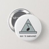 de heer b natuurlijk! knoop ronde button 5,7 cm (Voorkant /achterkant)