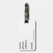 de heer Bagage label (Achterkant verticaal)