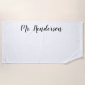 de heer Beach Towel Strandlaken (Voorkant)