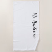  de heer Beach Towel Strandlaken (Voorkant)