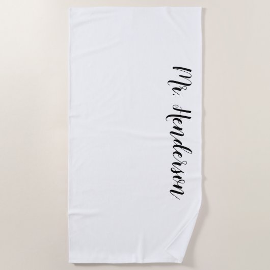  de heer Beach Towel Strandlaken (Voorkant)
