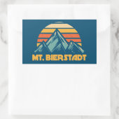 De heer Bierstadt Colorado Retro Turquoise Rechthoekige Sticker (Tas)