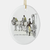 de heer Bingley Arrives - Jane Austen Pride & Prej Keramisch Ornament (Rechts)