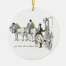 de heer Bingley Arrives - Jane Austen Pride & Prej Keramisch Ornament