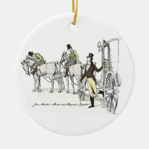de heer Bingley Arrives - Jane Austen Pride & Prej Keramisch Ornament