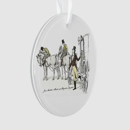 de heer Bingley Arrives - Jane Austen Pride & Prej Ornament (voorkant)