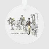 de heer Bingley Arrives - Jane Austen Pride & Prej Ornament (achterkant)
