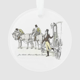 de heer Bingley Arrives - Jane Austen Pride & Prej Ornament