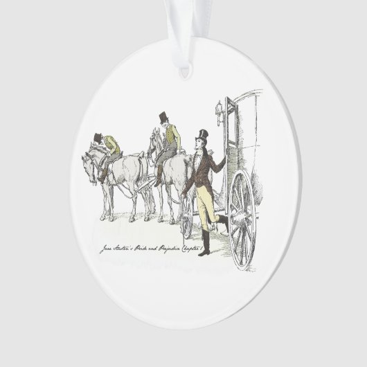 de heer Bingley Arrives - Jane Austen Pride & Prej Ornament (voorkant)