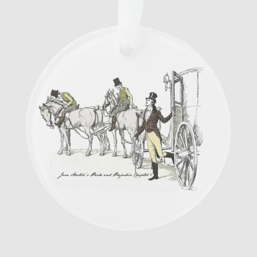de heer Bingley Arrives - Jane Austen Pride & Prej Ornament (voorkant)