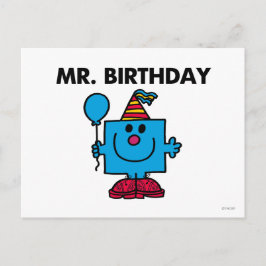de heer Birthday | Happy Birthday-ballon Briefkaart