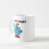 de heer Birthday | Happy Birthday-ballon Koffiemok (Voorkant links)