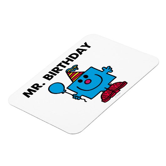 de heer Birthday | Happy Birthday-ballon Magneet (Linkerzijde)