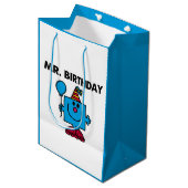 de heer Birthday | Happy Birthday-ballon Medium Cadeauzakje (Voorkant Gekanteld)