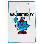 de heer Birthday | Happy Birthday-ballon Medium Cadeauzakje (Achterkant)