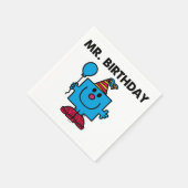 de heer Birthday | Happy Birthday-ballon Servet (Hoek)