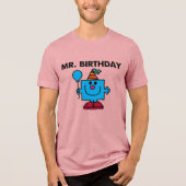 de heer Birthday | Happy Birthday-ballon Tri-Blend Shirt (Voorkant)