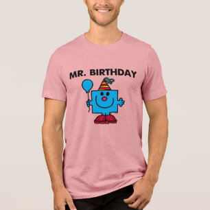 de heer Birthday Happy Birthday-ballon Tri-Blend Shirt