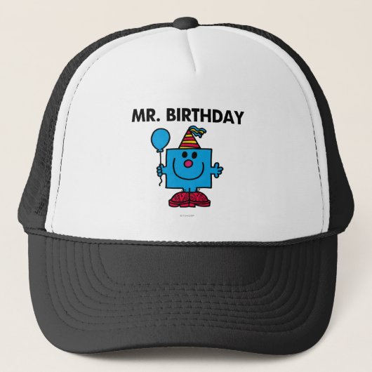 de heer Birthday | Happy Birthday-ballon Trucker Pet (Voorkant)