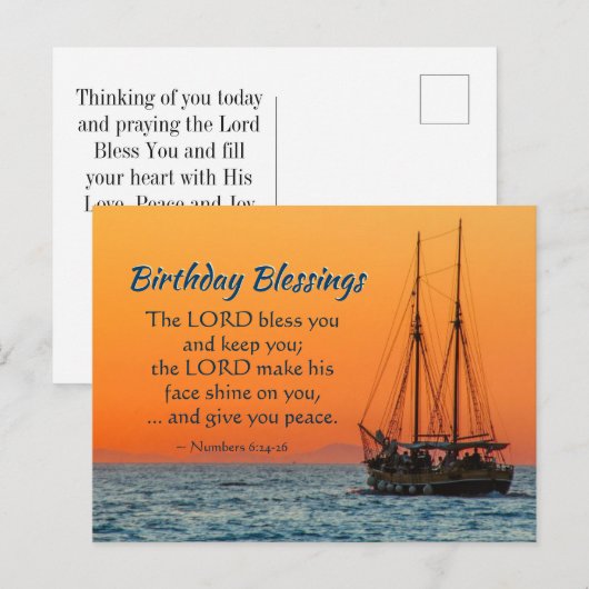 De Heer Bless Bless You Briefkaart (Voorkant / Achterkant)