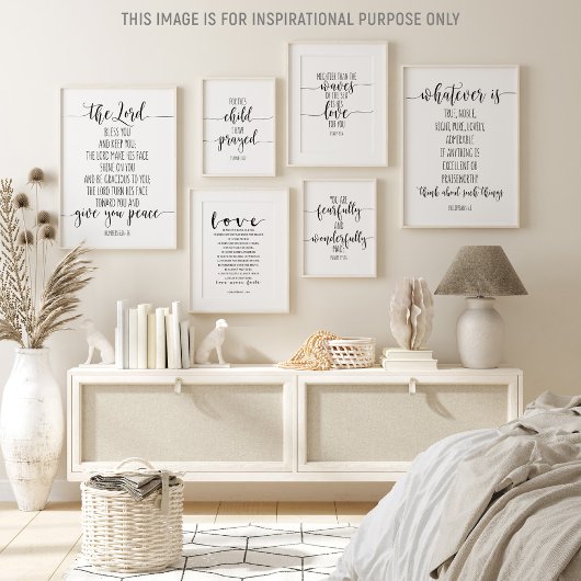 De heer Bless You and Keep you, nummers 6:24-26 Poster