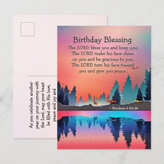 De Heer Bless You Briefkaart (Voorkant / Achterkant)