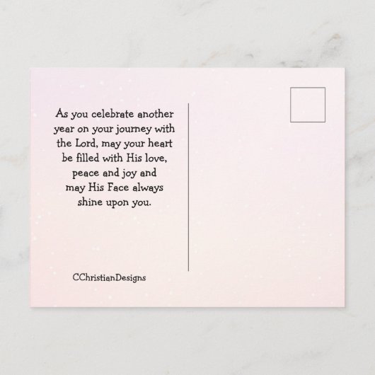 De Heer Bless You Briefkaart (Achterkant)