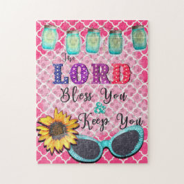 De heer Bless You en Keep You Religieuze Art Legpuzzel