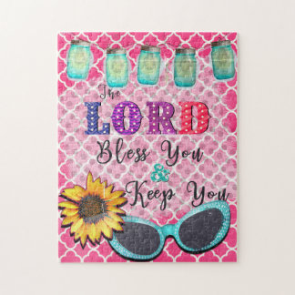 De heer Bless You en Keep You Religieuze Art Legpuzzel