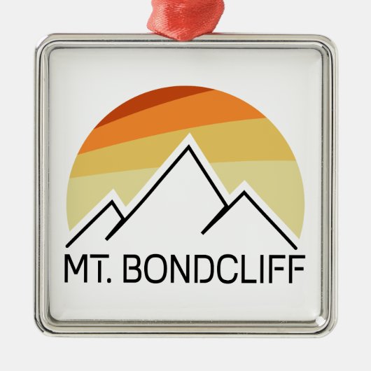 De heer Bondcliff New Hampshire Retro Metalen Ornament (Voorkant)
